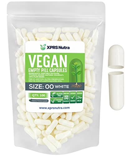 cápsulas vacías veganas tamaño 00