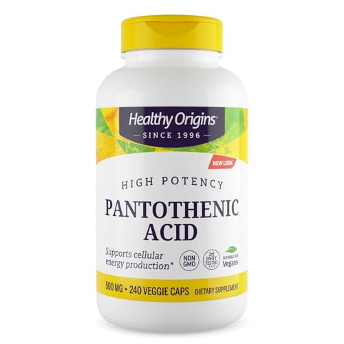 Cápsulas veganas de ácido pantoténico
