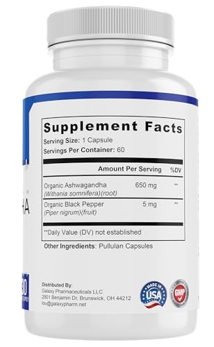 Cápsulas veganas de ashwagandha 650mg