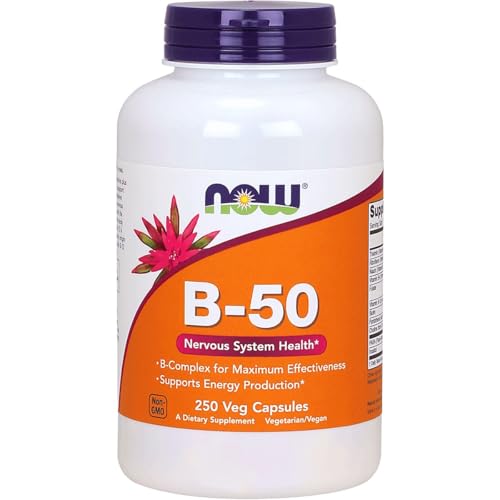 Cápsulas veganas de B-50 NOW Foods