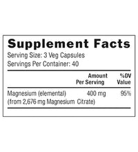 cápsulas veganas de magnesio 400mg