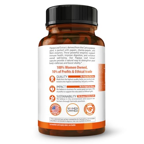 cápsulas veganas de papaya para salud