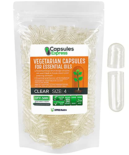 cápsulas veganas vacías para aceites esenciales
