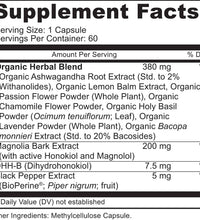 Cápsulas vegetales de Ashwagandha