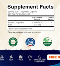 cápsulas vegetales de Bacillus Coagulans