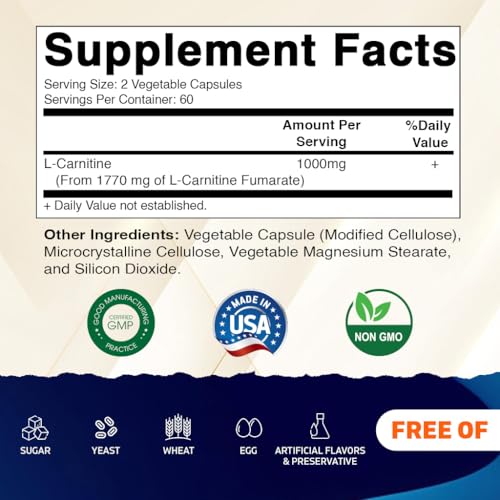 Cápsulas vegetales de L-Carnitina