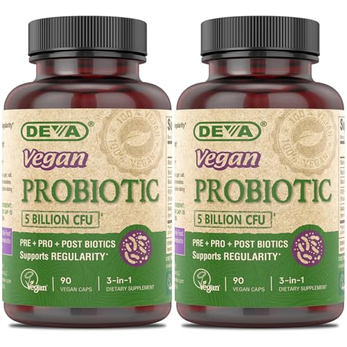 Cápsulas vegetales DEVA probióticos