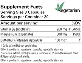 Cápsulas vegetarianas con vitamina B2