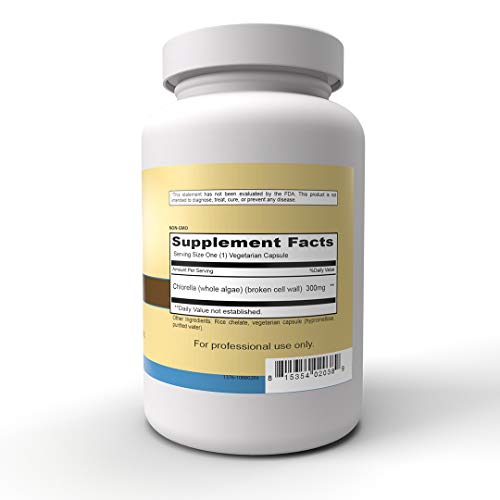 cápsulas vegetarianas de chlorella premium