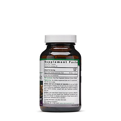 Cápsulas vegetarianas de cohosh negro para alivio de sofocos