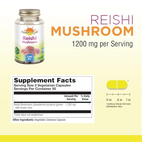 Cápsulas vegetarianas de hongos Reishi