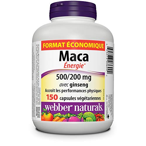Cápsulas vegetarianas de maca