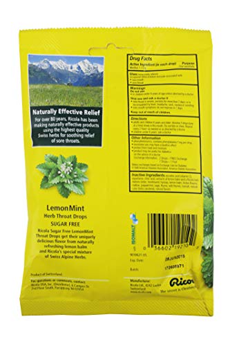 caramelos para la garganta menta fresca