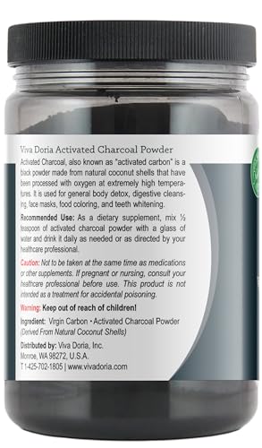 carbón activado en polvo 16 oz