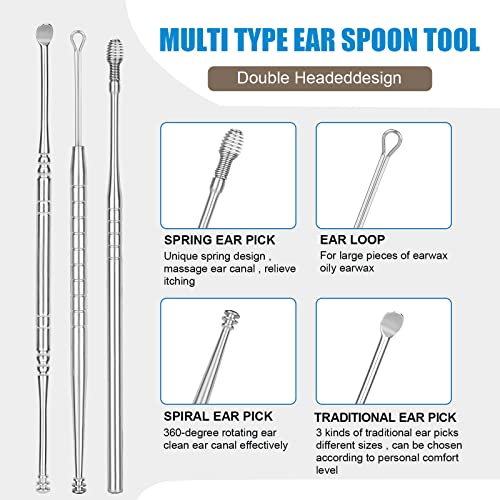 cepillo para cerumen y almacenamiento práctico