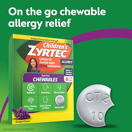Cetirizina 10 mg para alergias infantiles