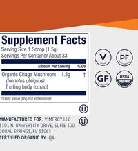 Chaga vegano para bienestar celular
