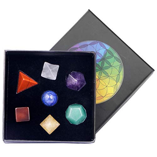 chakra y estrella merkaba en cristales