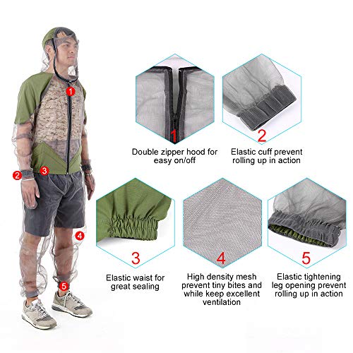 chaqueta de malla para caza al aire libre