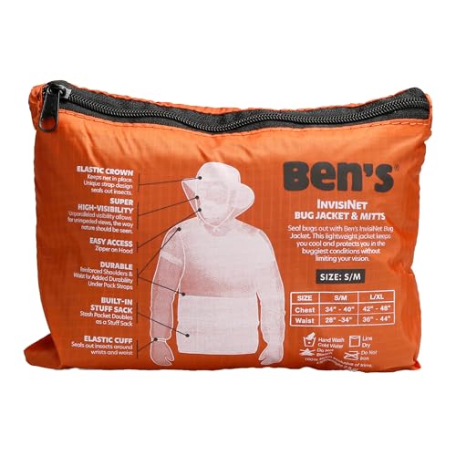 chaqueta y guantes Ben's InvisiNet protección insectos