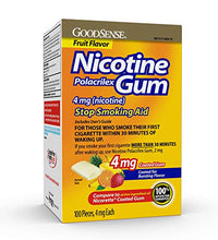 Chicle de nicotina sabor fruta amarilla
