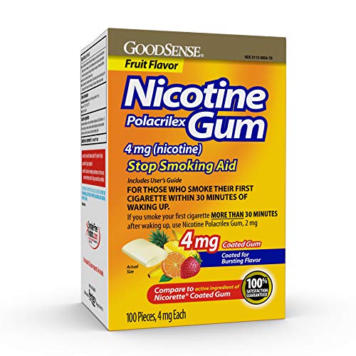 Chicle de nicotina sabor fruta amarilla