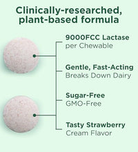 Chicles de fresa con enzima lactasa