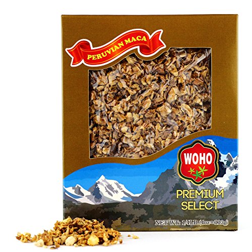 chips de raíz de maca cruda saludables