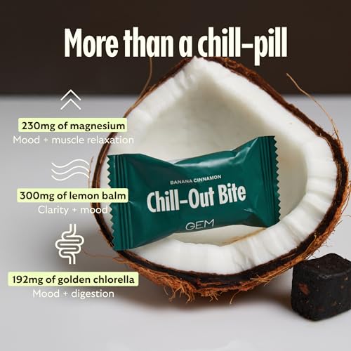 Chlorella dorada y melisa en un bocado