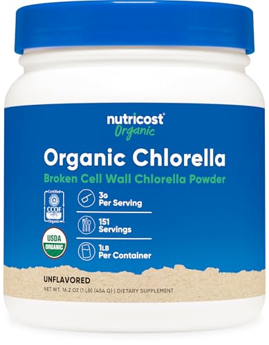 Chlorella orgánica Nutricost en polvo