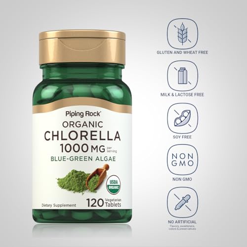 Chlorella orgánica sin OGM y gluten