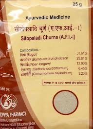 Churna Sitopaladi para mejorar la salud