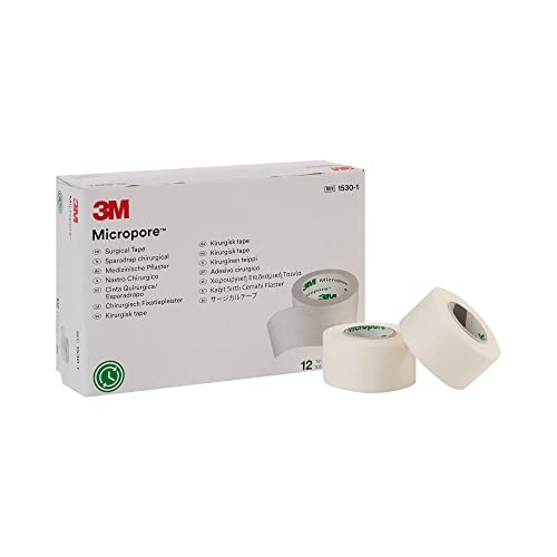 cinta de papel micropore 3M blanca