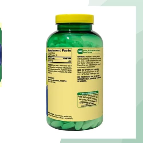citrato de calcio 600mg para prevención de osteoporosis