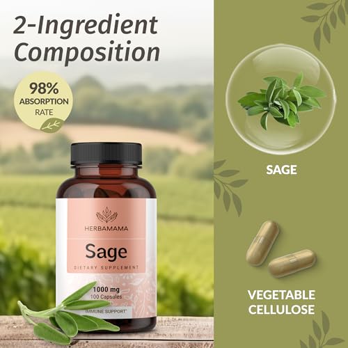 claridad mental con cápsulas de salvia