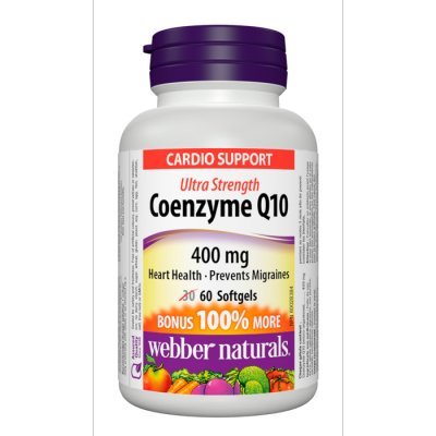 Coenzima Q10 Ultra Fuerte 400 mg beneficios antioxidantes