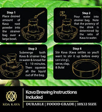 colador tradicional para preparar kava
