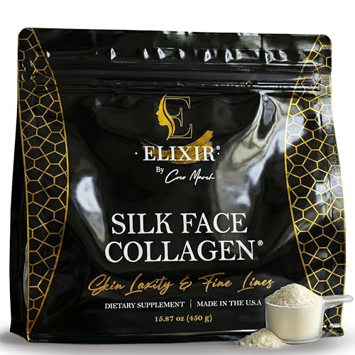 colágeno facial de seda para piel