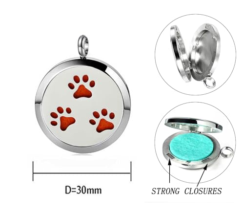 collar aromaterapia acero inoxidable duradero