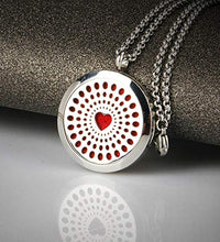 collar de acero con locket para relajación