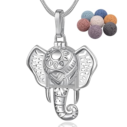 Collar de aromaterapia con elefante