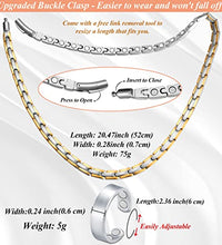 collar de titanio con imán resistente