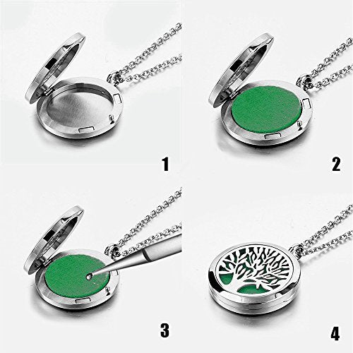 collar difusor con locket personalizado
