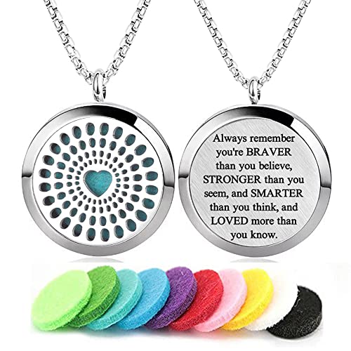 collar difusor de aceites esenciales corazón