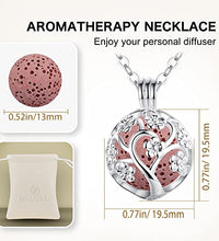 collar locket para aceites esenciales