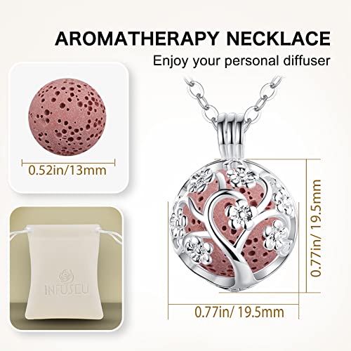 collar locket para aceites esenciales