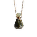 collar locket perfume labradorita elegante