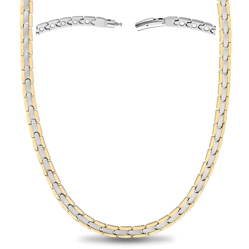 Collar magnético de titanio para salud