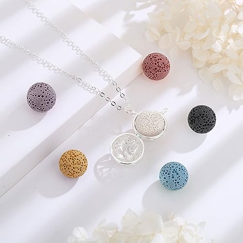 collares con piedras de lava para aromaterapia