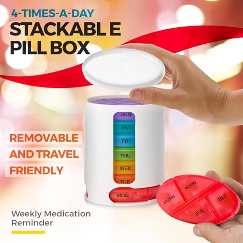 compartimentos apilables para pastillas